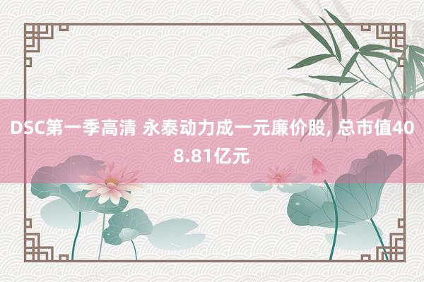 DSC第一季高清 永泰动力成一元廉价股， 总市值408.81亿元