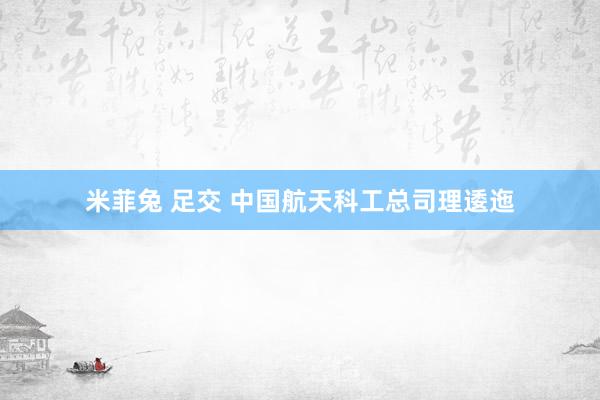 米菲兔 足交 中国航天科工总司理逶迤